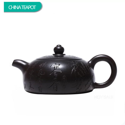170ml Famous Yixing Purple Clay Teapot Raw Ore Black Mud Zisha Tea Pot Household Filter Kettle Chinese Tea Set Accessories