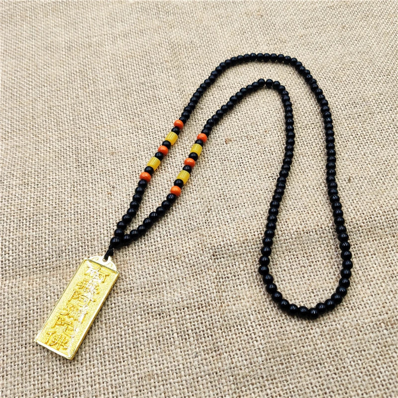4PCS Asia Thailand Tibet Buddhist pocket efficacious Namo Amitabha Mantra Amulet safe good luck Buddha Buddhist copper Pendant