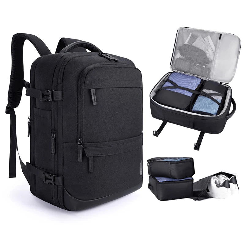 4PCS BAGSMART Women Travel Backpack Airplane Large Capacity Multi-Function Luggage Lightweight Men Casual Bag Notebook Bagpacks