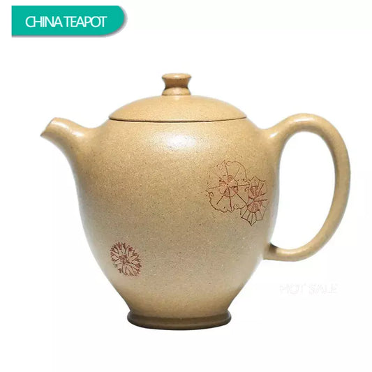 130ml Yixing Purple Clay Teapots Famous Handmade Tea Pot Raw Ore Section Mud Kettle Chinese High-end Zisha Tea Set Collection