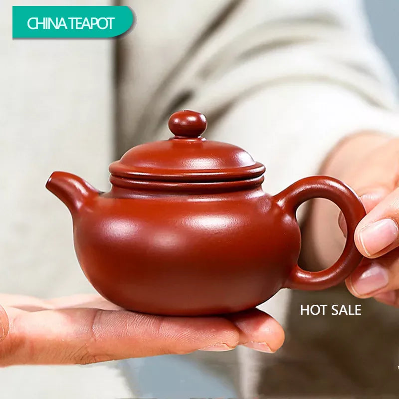 Yixing Small Capacity Purple Clay Teapots Handmade Raw Ore Dahongpao Antique Tea Pot Beauty Kettle Chinese Zisha Tea Set