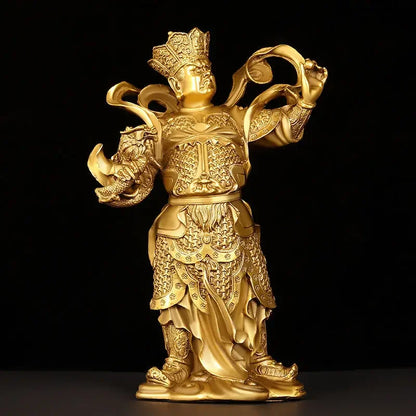 4pc/set Fengshui  Copper Chinese The Four Heavenly Kings Statue Home Buddha Hall Buddha Decor
