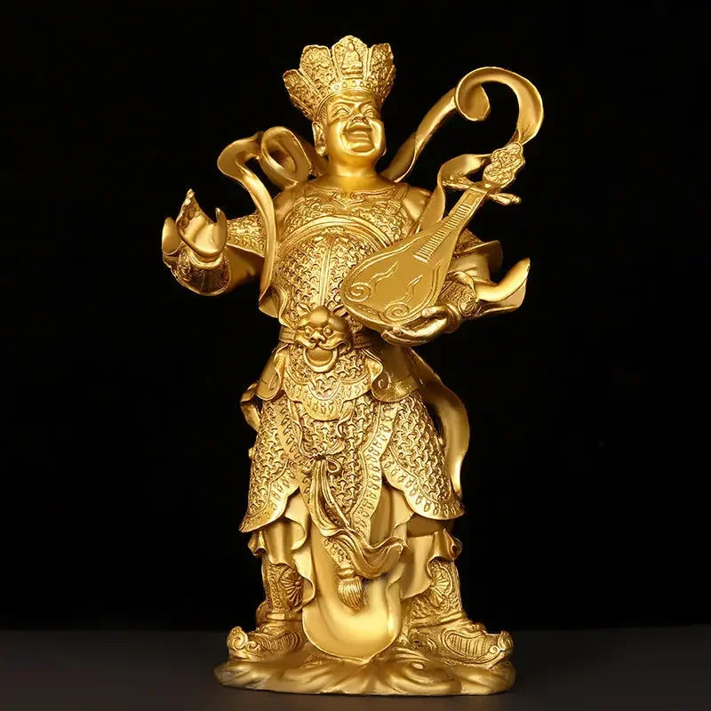 4pc/set Fengshui  Copper Chinese The Four Heavenly Kings Statue Home Buddha Hall Buddha Decor