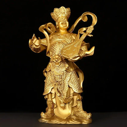4pc/set Fengshui  Copper Chinese The Four Heavenly Kings Statue Home Buddha Hall Buddha Decor