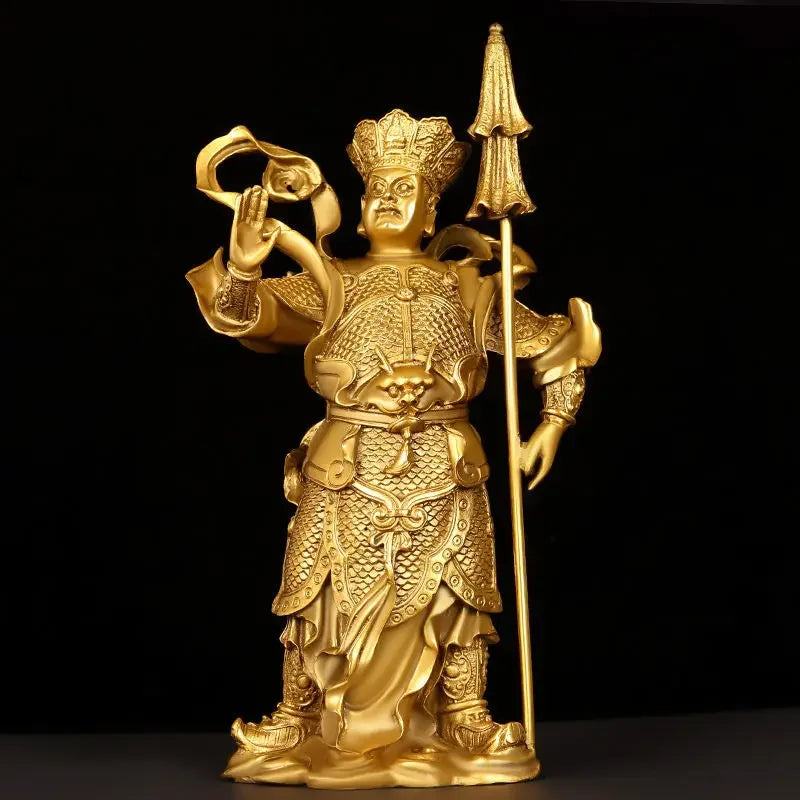 4pc/set Fengshui  Copper Chinese The Four Heavenly Kings Statue Home Buddha Hall Buddha Decor