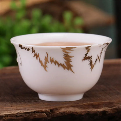 4pcs/lot Mini cup 20ml China porcelain tea cup floral pattern in-glaze decoration Chinese cup of tea small size kungfu cups rose