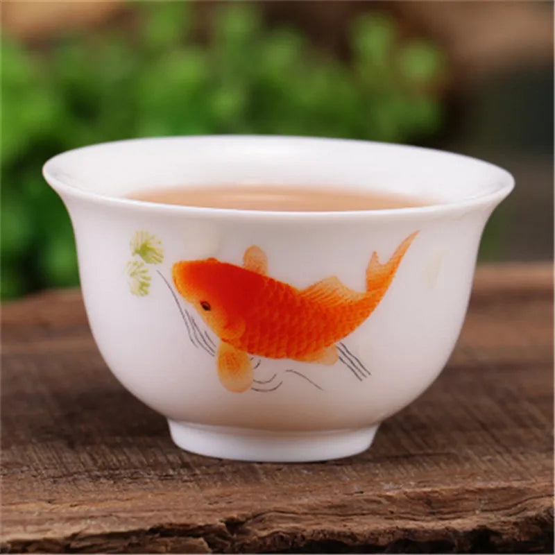 4pcs/lot Mini cup 20ml China porcelain tea cup floral pattern in-glaze decoration Chinese cup of tea small size kungfu cups rose