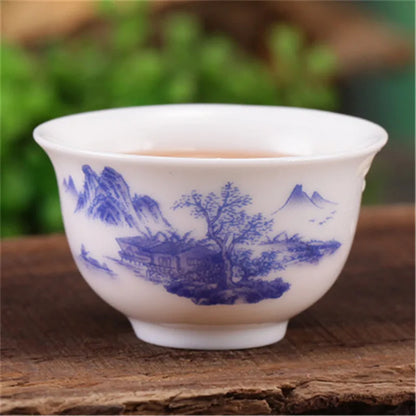 4pcs/lot Mini cup 20ml China porcelain tea cup floral pattern in-glaze decoration Chinese cup of tea small size kungfu cups rose