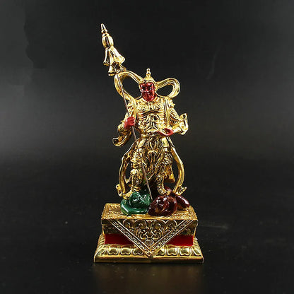 4pcs/set 14.5cm Gold Resin Exquisite Plated Chinese Fengshui Tibetan Buddhist Vajra Putting Decorate Figurine