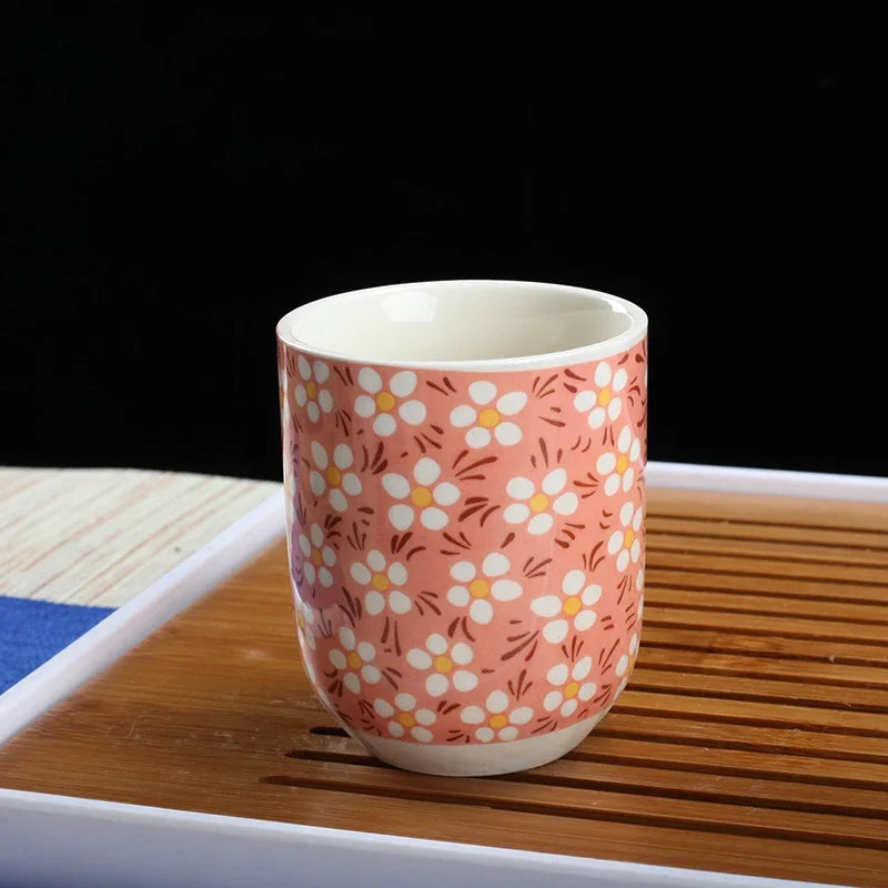 4pcs/set Blue and white porcelain tea Cup Retro Ceramic Teacup Boutique tea bowl Coffee Wine Cups Drinkware Supplies 150ml