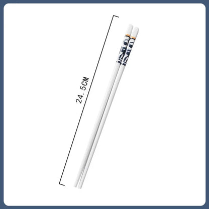 5/1Pairs Blue and White Ceramic Japanese Style Mildew-proof   Chopsticks Bone Porcelain Long Sushi Household Chopsticks