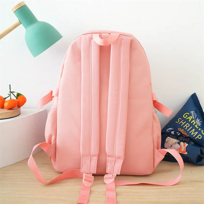 5 In 1 Waterproof Women Backpack Multiple Pockets School Bag for Girls Large Capacity Student Backpacks Outdoor Travel Backpacks