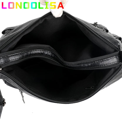 5 Layers Shoulder Bags for Women Casual Soft Leather Crossbody Bag Female Designer Bag Famous Brand Key Bag Feminina Sac Retro