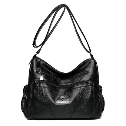 5 Layers Shoulder Bags for Women Casual Soft Leather Crossbody Bag Female Designer Bag Famous Brand Key Bag Feminina Sac Retro