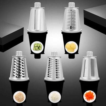 5 in 1 5 Blades Vegetable Slicer Manual Kitchen Accessories Grater Vegetable Chopper Cutter Potato Spiralizer Home Gadget Tool