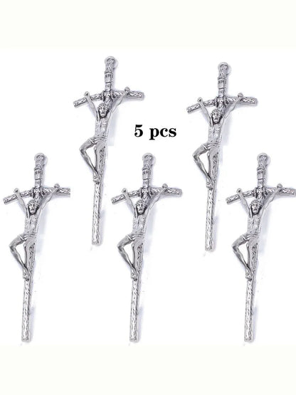 5 pcs  Church cross, Crucifix,  alloy materials, home pendant decorations, Christian Catholic  souvenirs  free delivery