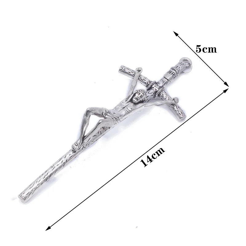 5 pcs  Church cross, Crucifix,  alloy materials, home pendant decorations, Christian Catholic  souvenirs  free delivery