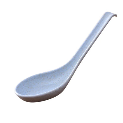 5 pcs Wheat Straw Dinnerware Soup Spoons Japanese Rice Spoons  Sauces Soup Spoon Porridge Spoon  Ramen Pho Wonton Dumpling