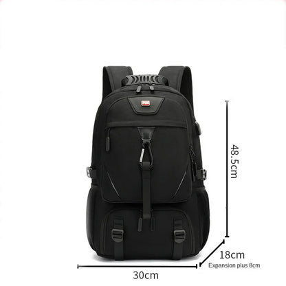 50/60/80L Unisex Men Outdoor USB Large Capacity Travel Pack Sports Trekking Rucksack Hiking Camping Backpack for Male