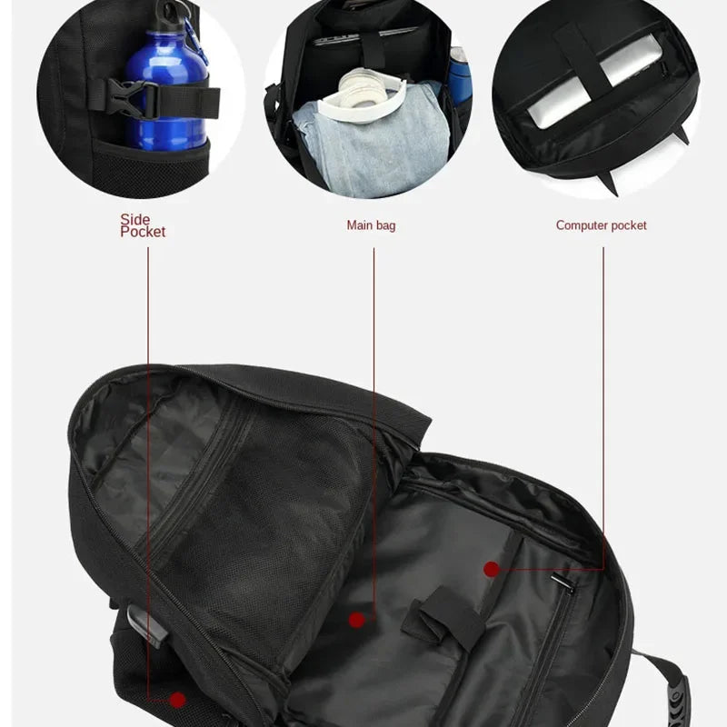 50/60/80L Unisex Men Outdoor USB Large Capacity Travel Pack Sports Trekking Rucksack Hiking Camping Backpack for Male