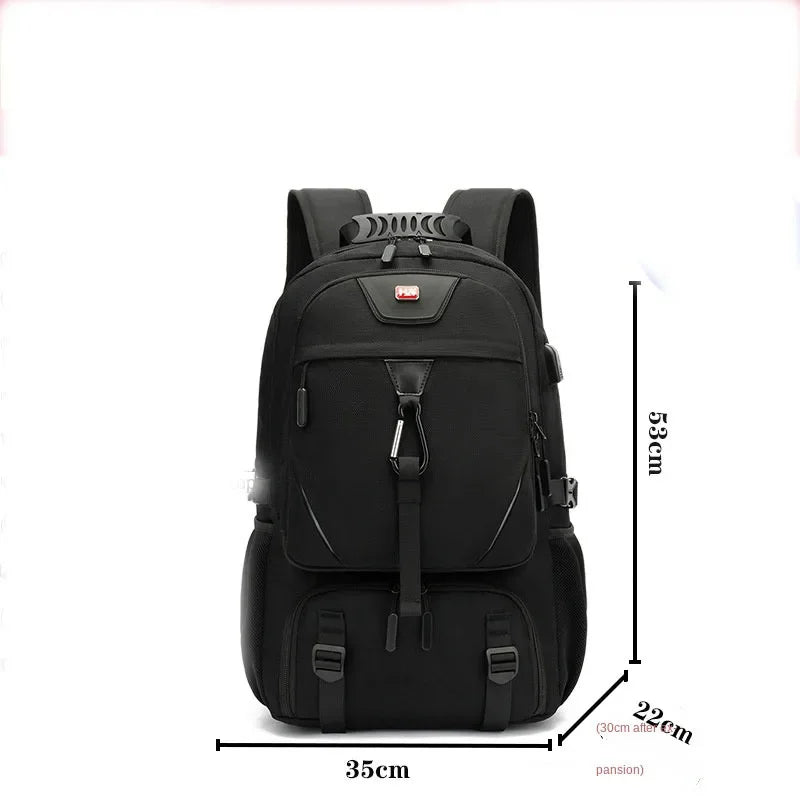 50/60/80L Unisex Men Outdoor USB Large Capacity Travel Pack Sports Trekking Rucksack Hiking Camping Backpack for Male