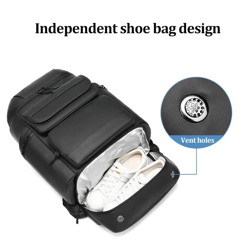 50 L Large Capacity Backpack Men Travel Outdoors Mountaineering Bag Waterproof Laptop Backpack Business Backpack With Shoe Bag