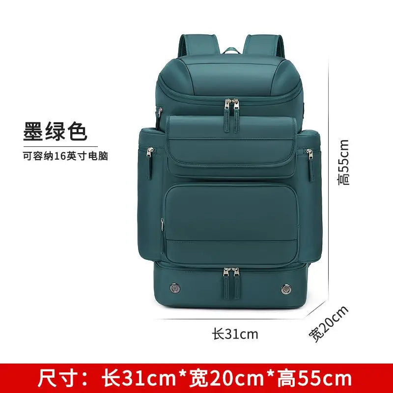 50 L Large Capacity Backpack Men Travel Outdoors Mountaineering Bag Waterproof Laptop Backpack Business Backpack With Shoe Bag