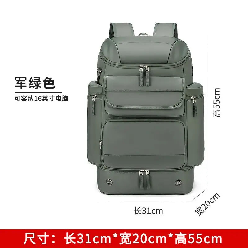 50 L Large Capacity Backpack Men Travel Outdoors Mountaineering Bag Waterproof Laptop Backpack Business Backpack With Shoe Bag