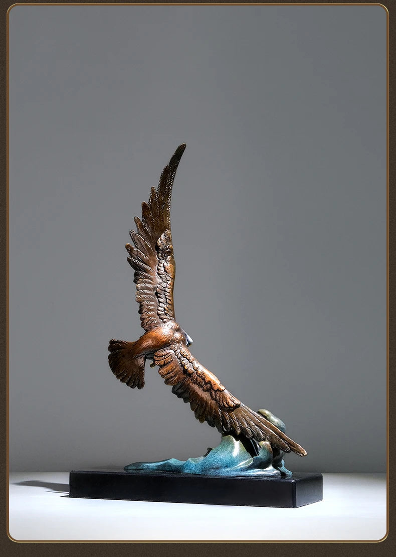 50% OFF 2023 Good Omens King's demeanor Copper Arab Eagle Falcon Home Shop Company Decorative GOOD LUCK thriving business money