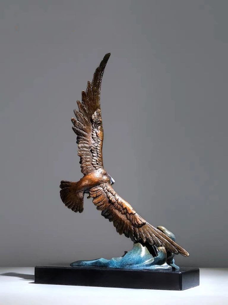 50% OFF 2023 Good Omens King's demeanor Copper Arab Eagle Falcon Home Shop Company Decorative GOOD LUCK thriving business money