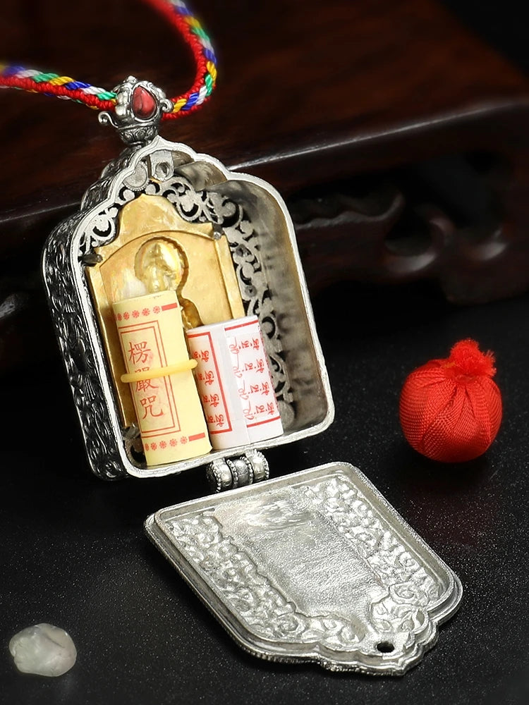 50% OFF 2023 Nepal Tibet Temple Bodhisattva Manjusri Buddha Pocket amulet bless safety good luck all-powerful talisman