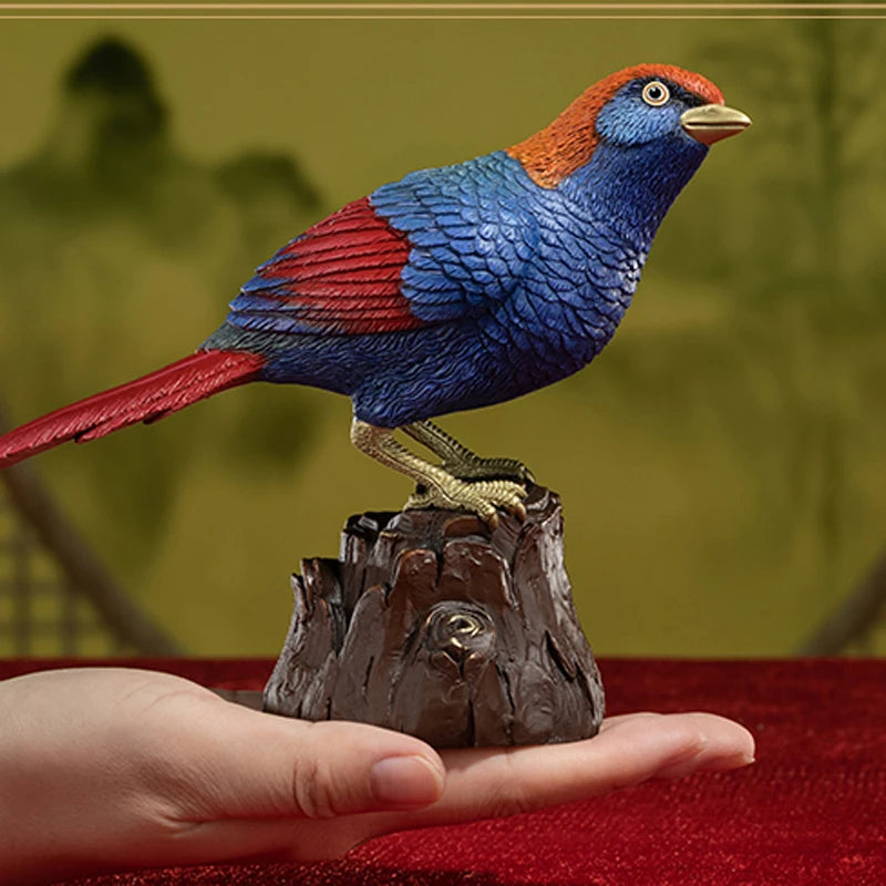 50% OFF Amazing TOP Handmade COPPER carving Animals work Rare lucky bird 2023 HOME BAR CLUB HOME high grade decorative art
