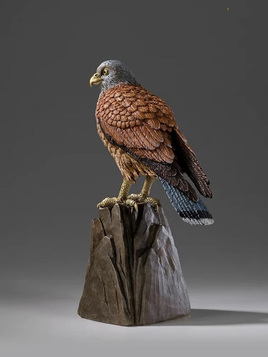 50% OFF BEST Business gift TOP decoration COLOR COPPER Lucky Bird hawk eagle Falcon Handmade Sculpture statue HOME OFFICE CLUB