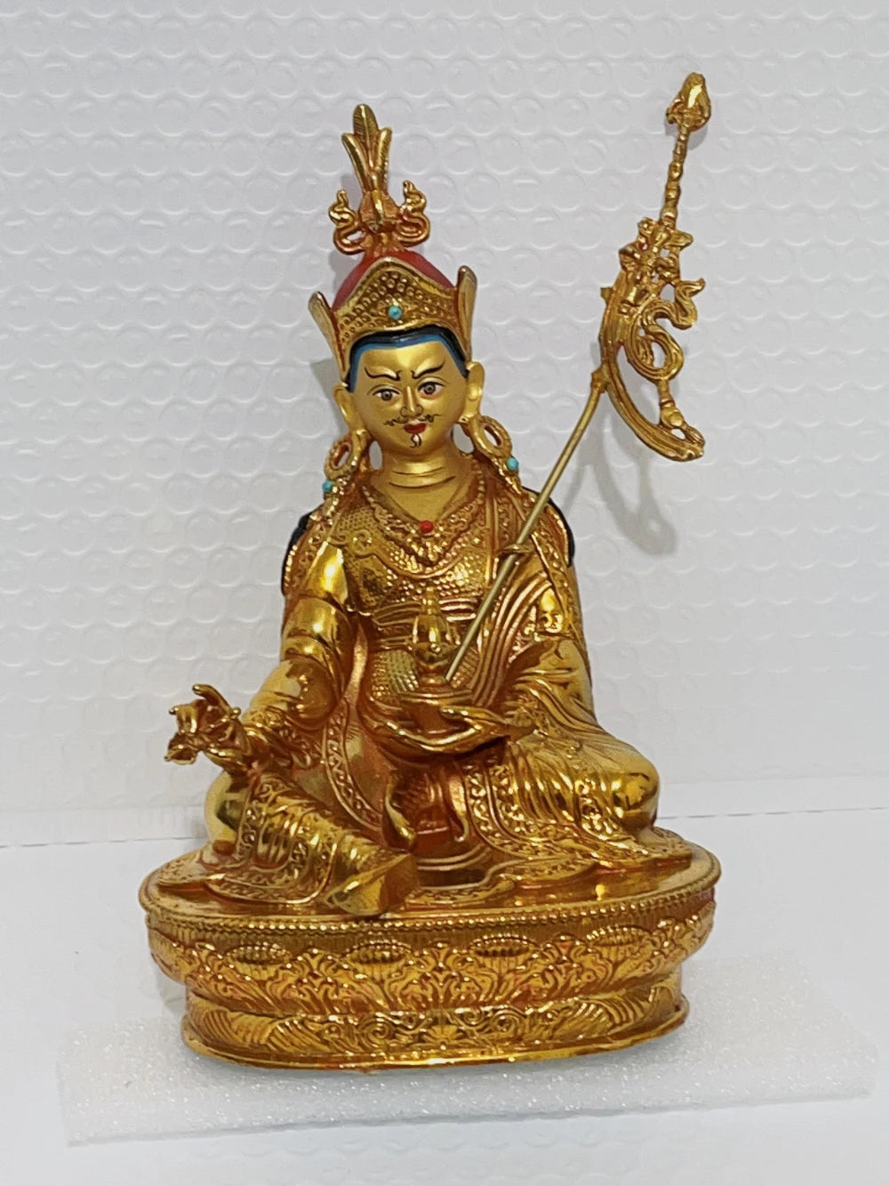 50% OFF GOOD Tibet Nepal Buddhism gilding COPPER Padmakara Guru Rinpoche Buddha statue HOME Family Effective protection large