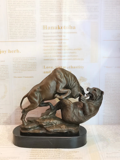 50% OFF Good Omens home company office Desk decoration Money Drawing wealth Stock market cattle Wall Street cattle Bronze Bull