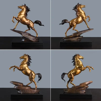 50%OFF MA DAO CHENG GONG Copper Decorative Success Statue GOOD Omens Home Company boss office Deco bring wealth money good luck