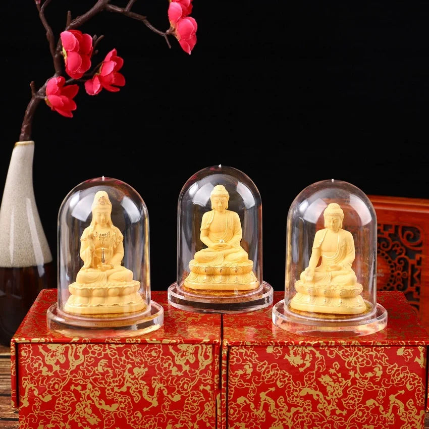 50% off 2023 HOME Company family CAR TOP Efficacious Safety health protection gold GUAN YIN PUSA BUDHDA ornament statue talisman