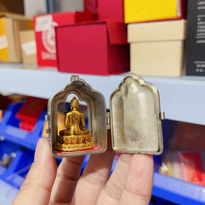 50% off GOOD Portable Amulet Sakyamuni Buddha GUWU HE Personal protection Efficacious talisman bless safety GOOD LUCK Pendant