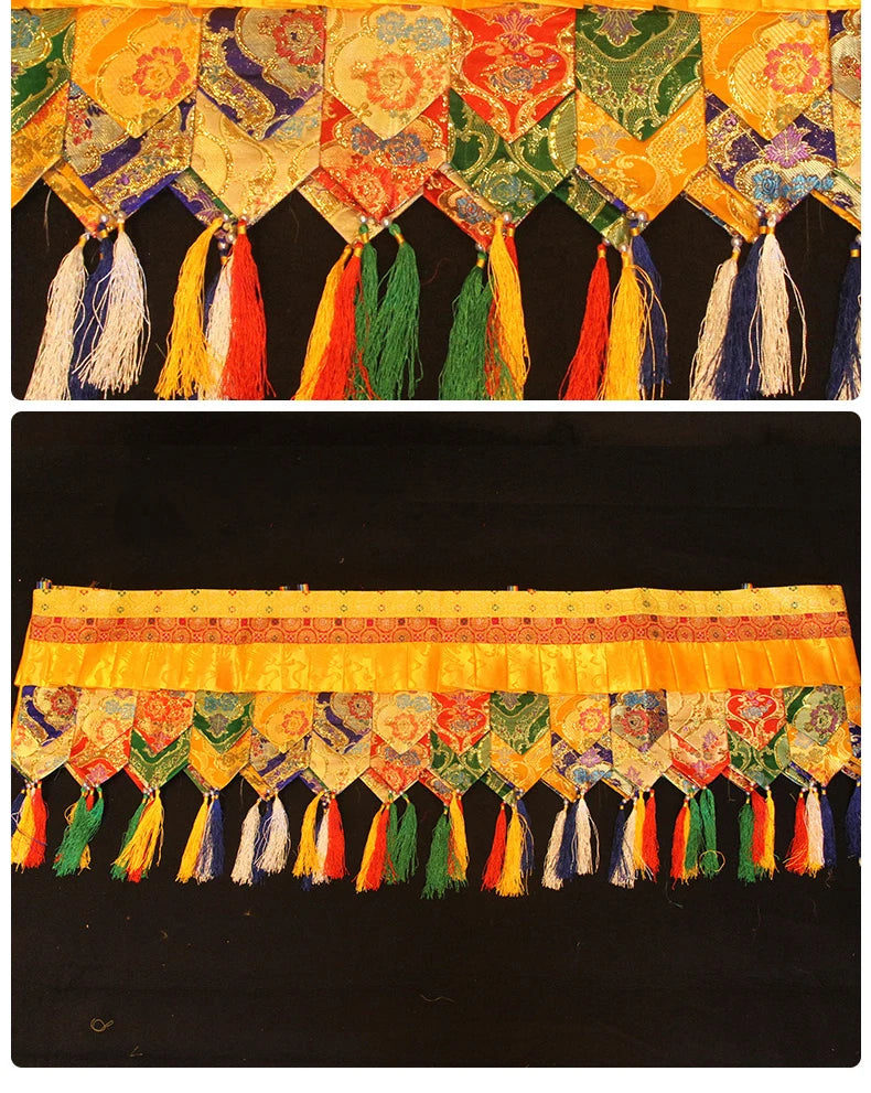 500CM long Wholesale Buddhist supply Buddhism HOME Temple buddha Hall Wall Deco Enclosing curtain Tapestry draperies WEIMAN