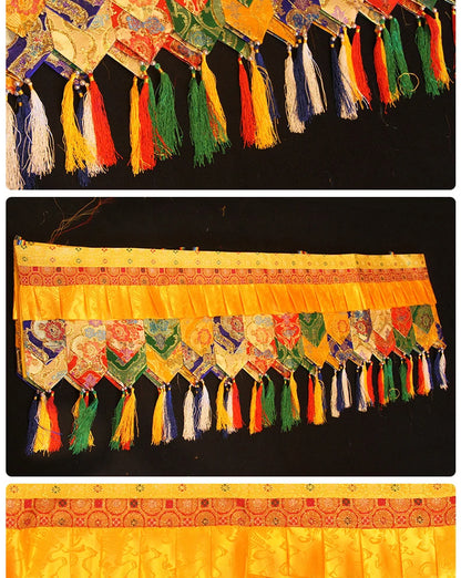 500CM long Wholesale Buddhist supply Buddhism HOME Temple buddha Hall Wall Deco Enclosing curtain Tapestry draperies WEIMAN