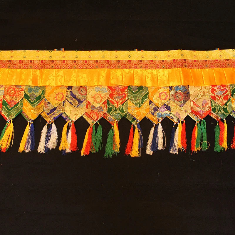 500CM long Wholesale Buddhist supply Buddhism HOME Temple buddha Hall Wall Deco Enclosing curtain Tapestry draperies WEIMAN