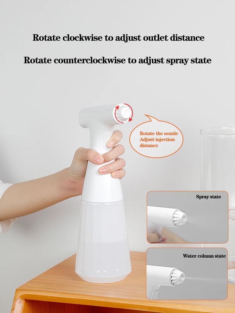 500ML Smart Handheld Atomizer Spray Gun Nano Sprayer Sterilizer Garden Sprayer Cordless Electric ULV Atomizer for Office