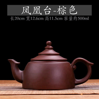 500cc Yixing Chinese  Tea Pot Purple Clay Filter Teapots Beauty Kettle Famous Raw Ore Household Handmade Zisha Tea Set Authentic