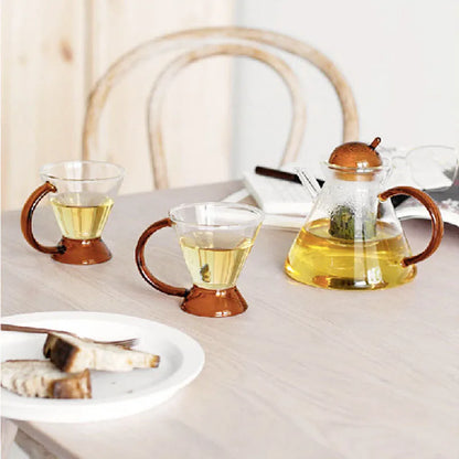 500ml Heat-resistant Glass Teapot Coffee Milk Tea Cup Flower Puer Tea Kettle Chinese Kung Fu Tea Set Nordic Modern Coffee Pot