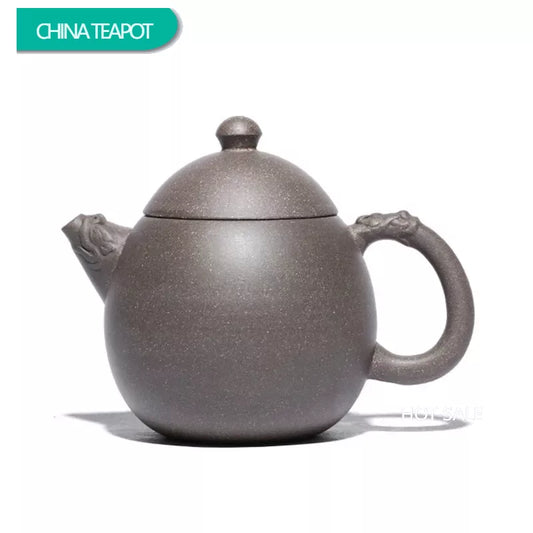 240ml Classic Yixing Purple Clay Teapots Handmade Section Mud Dragon Egg Tea Pot Zisha Beauty Filter Kettle Household Tea Set