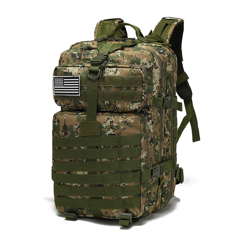 50L 1000D Nylon Waterproof Trekking Fishing Hunting Bag Backpack Outdoor Military Rucksacks Tactical Sports Camping Hiking