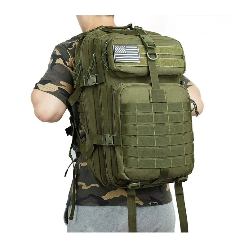 50L 1000D Nylon Waterproof Trekking Fishing Hunting Bag Backpack Outdoor Military Rucksacks Tactical Sports Camping Hiking