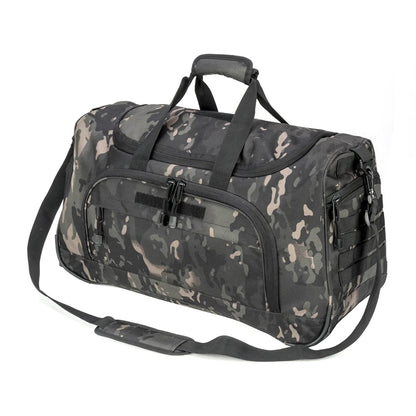 50L Travel Sports Bags Foldable Gym Bag Carry-on Luggage Duffle Bag With Shoes Compartment for Men Women 6 Colors