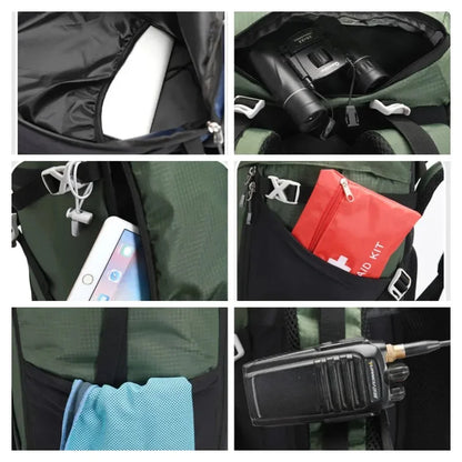 50L Unisex Waterproof Outdoor Climbing Camping Trekking Rucksack Backpack Travel Sports Bag Pack For Male Female
