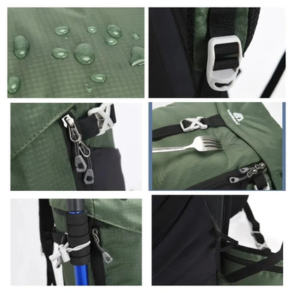 50L Unisex Waterproof Outdoor Climbing Camping Trekking Rucksack Backpack Travel Sports Bag Pack For Male Female